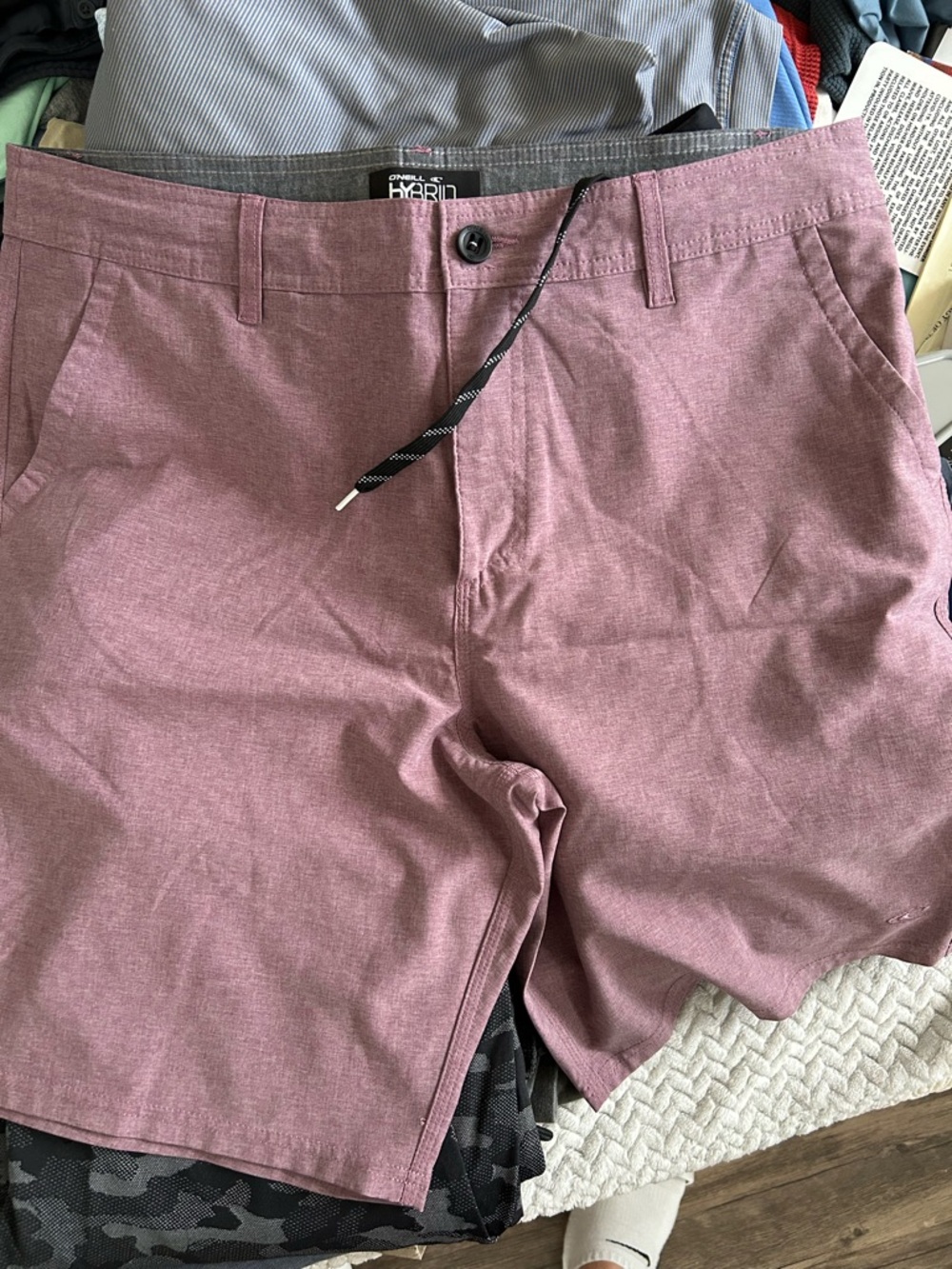 O'Neill Men's Hybrid Shorts in Dusty Mauve